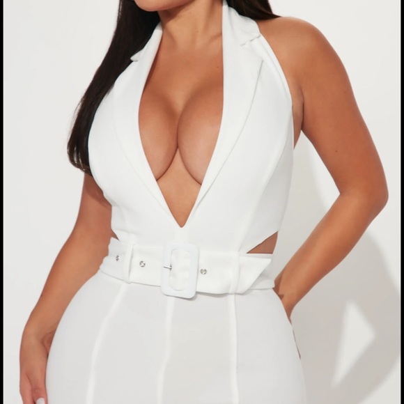 Fashion Nova White Jumpsuit - Picture 2 of 4